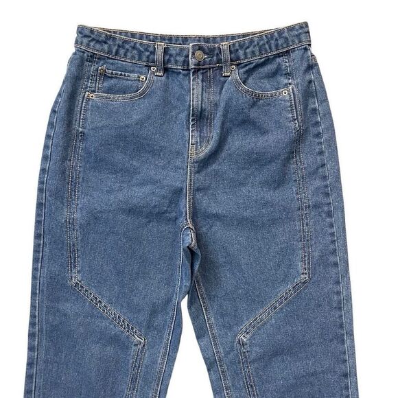 Future Collective x Reese Blutstein Western Seamed Denim Straight Pants Size 10 - Picture 5 of 14